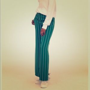 Green Wide Leg Pants